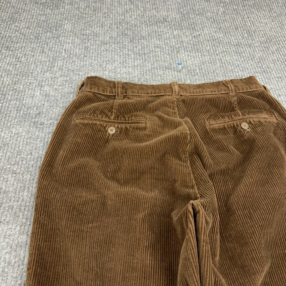 Jos A Bank Pants Mens 34 Brown Cotton Corduroy Wide Wale Classic Business Casual